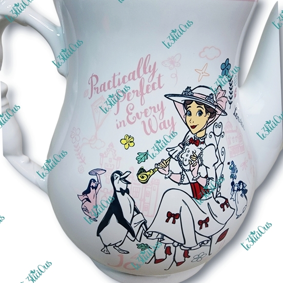 DISNEY PARKS MARY POPPINS TEAPOT - Picture 4 of 9